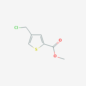 molecular formula C7H7ClO2S B1365533 Methyl 4-(chloromethyl)thiophene-2-carboxylate CAS No. 34767-85-6