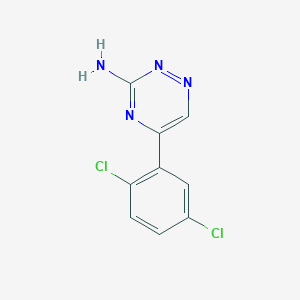 molecular formula C9H6Cl2N4 B1365535 5-(2,5-Dichlorophenyl)-1,2,4-triazin-3-amine CAS No. 886497-17-2