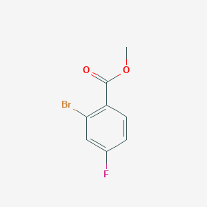molecular formula C8H6BrFO2 B1365538 2-溴-4-氟苯甲酸甲酯 CAS No. 653-92-9