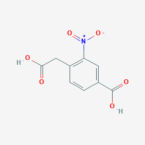 molecular formula C9H7NO6 B1365540 4-(Carboxymethyl)-3-nitrobenzoic acid CAS No. 444667-11-2