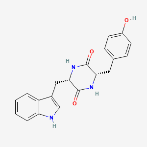 molecular formula C20H19N3O3 B1365547 Cyclo(-Trp-Tyr) CAS No. 20829-53-2