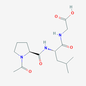 molecular formula C15H25N3O5 B1365548 Ac-Pro-Leu-Gly-OH 