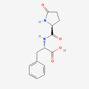 molecular formula C14H16N2O4 B1365549 Pyr-phe-OH 