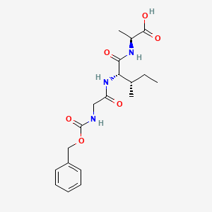 molecular formula C19H27N3O6 B1365552 Z-Gly-Ile-Ala-OH 