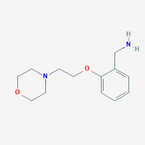 B1365555 [2-(2-Morpholinoethoxy)phenyl]methylamine CAS No. 540753-13-7