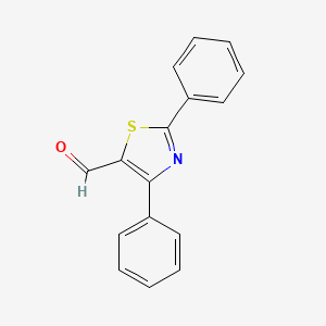 molecular formula C16H11NOS B1365556 2,4-Diphenyl-1,3-thiazole-5-carbaldehyde CAS No. 864068-85-9