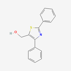 molecular formula C16H13NOS B1365557 (2,4-Diphenyl-1,3-thiazol-5-yl)methanol CAS No. 864068-86-0