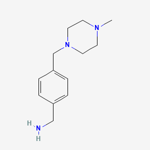 molecular formula C13H21N3 B1365558 4-[(4-Methyl-1-piperazinyl)methyl]benzylamine CAS No. 515162-20-6