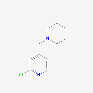 B136557 2-Chloro-4-(piperidin-1-ylmethyl)pyridine CAS No. 146270-01-1