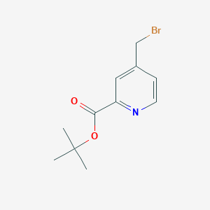 molecular formula C11H14BrNO2 B13655722 tert-Butyl 4-(bromomethyl)picolinate 