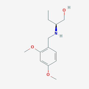 molecular formula C13H21NO3 B1365577 (2S)-2-[(2,4-Dimethoxybenzyl)amino]butan-1-ol 