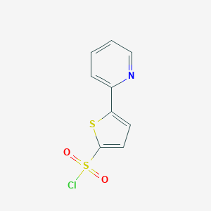 molecular formula C9H6ClNO2S2 B136558 5-(2-Pyridyl)thiophene-2-sulfonyl chloride CAS No. 151858-64-9