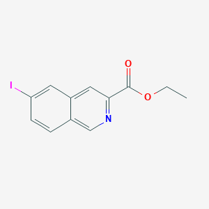 molecular formula C12H10INO2 B13655803 Ethyl 6-iodoisoquinoline-3-carboxylate 