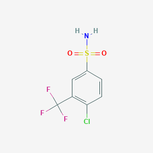 molecular formula C7H5ClF3NO2S B1365583 4-Chloro-3-(trifluoromethyl)benzenesulfonamide CAS No. 406233-17-8