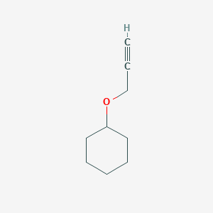 molecular formula C9H14O B1365586 Cyclohexane, (2-propynyloxy)- CAS No. 67967-07-1