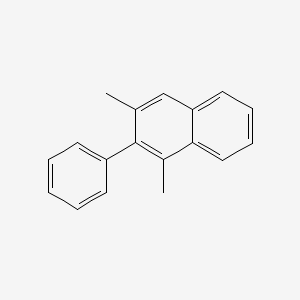 molecular formula C18H16 B1365589 1,3-Dimethyl-2-phenylnaphthalene CAS No. 86399-41-9