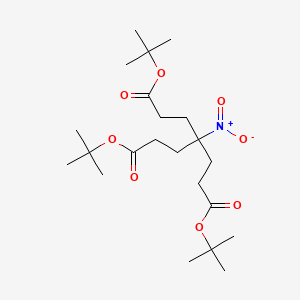 molecular formula C22H39NO8 B1365593 Di-tert-Butyl-4-nitro-4-(2-Boc ethyl)heptanedioate 