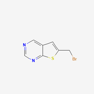 molecular formula C7H5BrN2S B13655956 6-(Bromomethyl)thieno[2,3-d]pyrimidine 