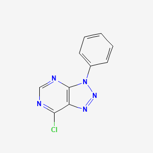 molecular formula C10H6ClN5 B1365597 7-氯-3-苯基-3H-[1,2,3]三唑并[4,5-d]嘧啶 CAS No. 17466-00-1