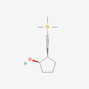 molecular formula C10H18OSi B1365605 (1R,2S)-2-[2-(trimethylsilyl)ethynyl]cyclopentan-1-ol 