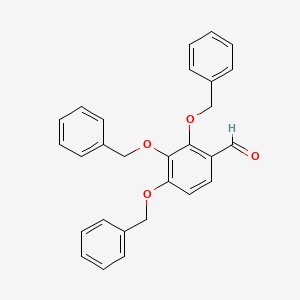 molecular formula C28H24O4 B1365609 2,3,4-Tribenzyloxybenzaldehyde 