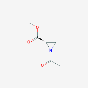 molecular formula C6H9NO3 B136561 (s)-Methyl 1-acetylaziridine-2-carboxylate CAS No. 151910-16-6
