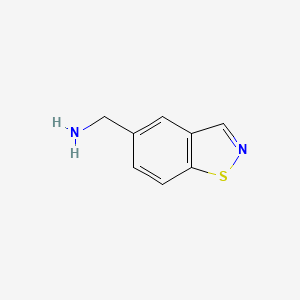 molecular formula C8H8N2S B13656104 Benzo[d]isothiazol-5-ylmethanamine 