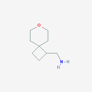 molecular formula C9H17NO B13656112 (7-Oxaspiro[3.5]nonan-1-yl)methanamine 