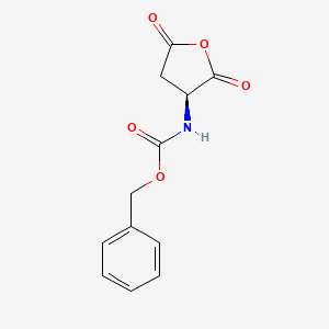 molecular formula C12H11NO5 B1365614 (S)-苄基(四氢-2,5-二氧代-3-呋喃基)氨基甲酸酯 CAS No. 4515-23-5