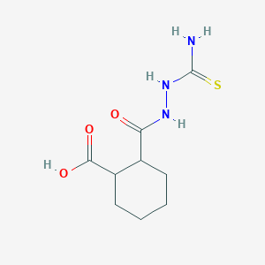 molecular formula C9H15N3O3S B1365619 2-[(Carbamothioylamino)carbamoyl]cyclohexane-1-carboxylic acid 