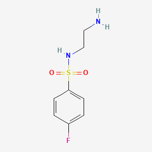molecular formula C8H11FN2O2S B1365622 N-(2-aminoethyl)-4-fluorobenzenesulfonamide 