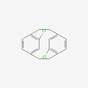 molecular formula C16H14Cl2 B1365642 12,43-Dichloro-1,4(1,4)-dibenzenacyclohexaphane 