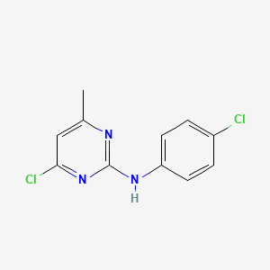 molecular formula C11H9Cl2N3 B1365653 4-chloro-N-(4-chlorophenyl)-6-methylpyrimidin-2-amine CAS No. 23497-36-1