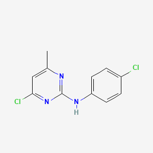 4-chloro-N-(4-chlorophenyl)-6-methylpyrimidin-2-amine