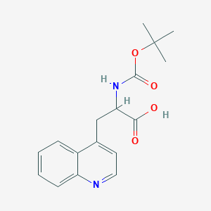 2-((tert-Butoxycarbonyl)amino)-3-(quinolin-4-yl)propanoic acid