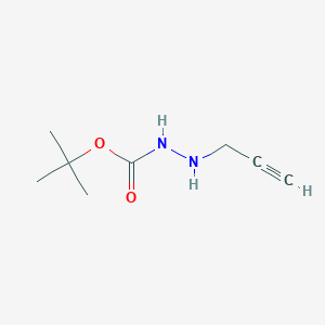 molecular formula C8H14N2O2 B13656605 tert-Butyl 2-(prop-2-yn-1-yl)hydrazine-1-carboxylate 