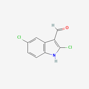 molecular formula C9H5Cl2NO B1365662 2,5-dichloro-1H-indole-3-carbaldehyde CAS No. 535924-87-9