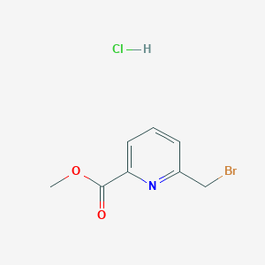 molecular formula C8H9BrClNO2 B13656629 Methyl 6-(bromomethyl)picolinate hydrochloride 