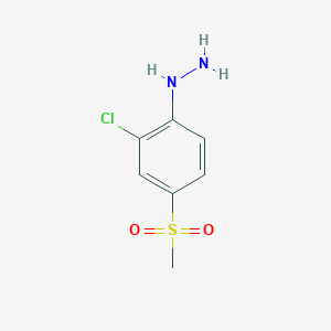 molecular formula C7H9ClN2O2S B1365663 2-Chloro-4-methylsulfonylphenylhydrazine CAS No. 85634-77-1
