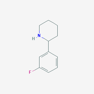 molecular formula C11H14FN B1365665 2-(3-Fluorophenyl)piperidine CAS No. 383128-42-5