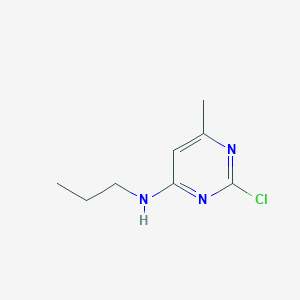 molecular formula C8H12ClN3 B1365676 2-chloro-6-methyl-N-propylpyrimidin-4-amine 