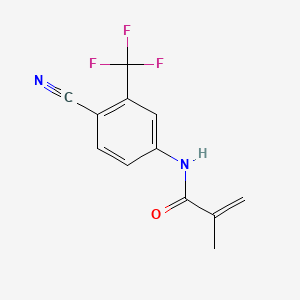 molecular formula C12H9F3N2O B1365681 N-(4-氰基-3-(三氟甲基)苯基)甲基丙烯酰胺 CAS No. 90357-53-2