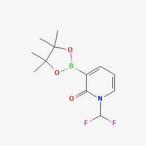 molecular formula C12H16BF2NO3 B13656815 1-(Difluoromethyl)-3-(4,4,5,5-tetramethyl-1,3,2-dioxaborolan-2-yl)pyridin-2(1H)-one 