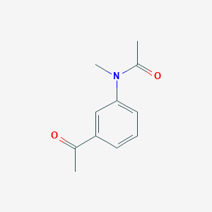 molecular formula C11H13NO2 B1365686 N-(3-Acetylphenyl)-N-methylacetamide CAS No. 325715-13-7