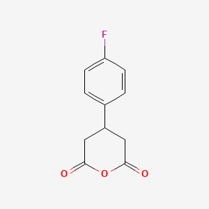 molecular formula C11H9FO3 B1365689 4-(4-Fluorophenyl)oxane-2,6-dione 