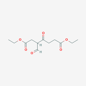 molecular formula C12H18O6 B1365701 Diethyl 3-formyl-4-oxoheptanedioate 