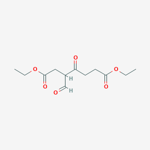 Diethyl 3-formyl-4-oxoheptanedioate