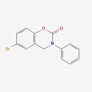 molecular formula C14H10BrNO2 B1365706 6-bromo-3-phenyl-3,4-dihydro-2H-benzo[e][1,3]oxazin-2-one 