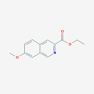 molecular formula C13H13NO3 B13657071 Ethyl 7-methoxyisoquinoline-3-carboxylate 