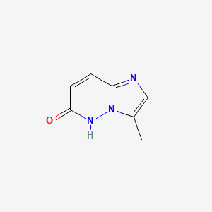 molecular formula C7H7N3O B13657086 3-Methylimidazo[1,2-b]pyridazin-6(5H)-one 
